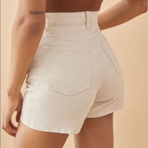 NEW Reformation Amy High Rise Button Fly Shorts